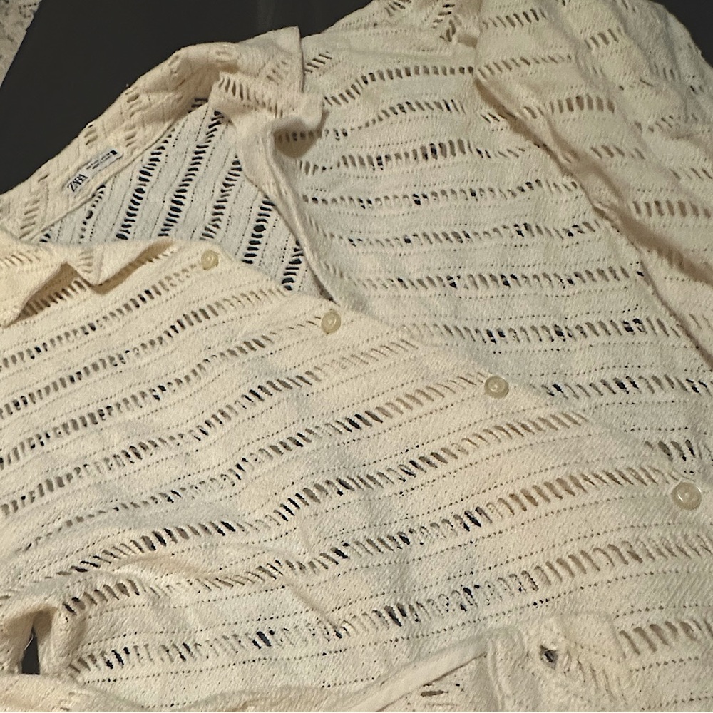 Zara small crochet long sleeve